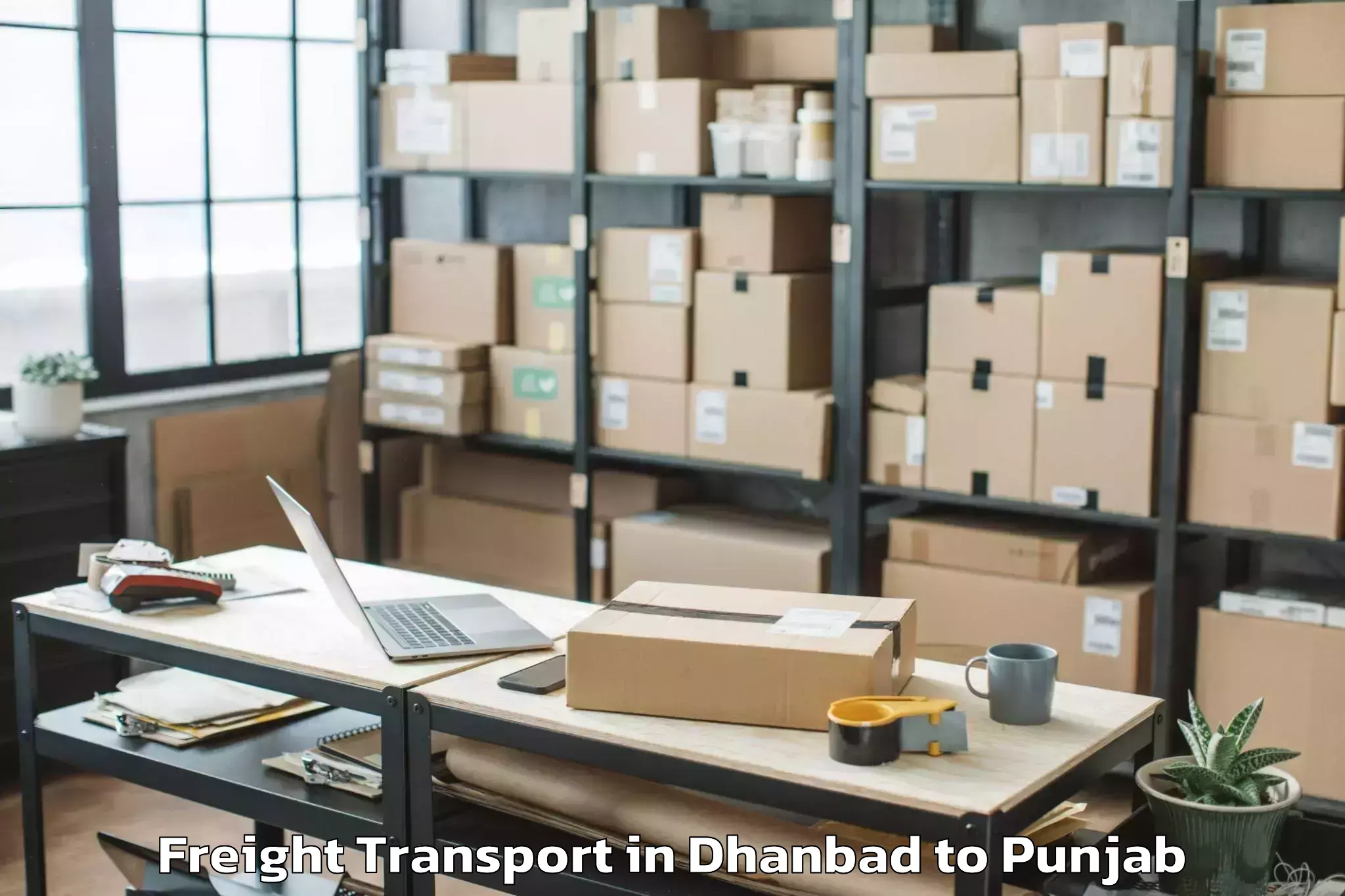 Discover Dhanbad to Garhshankar Freight Transport